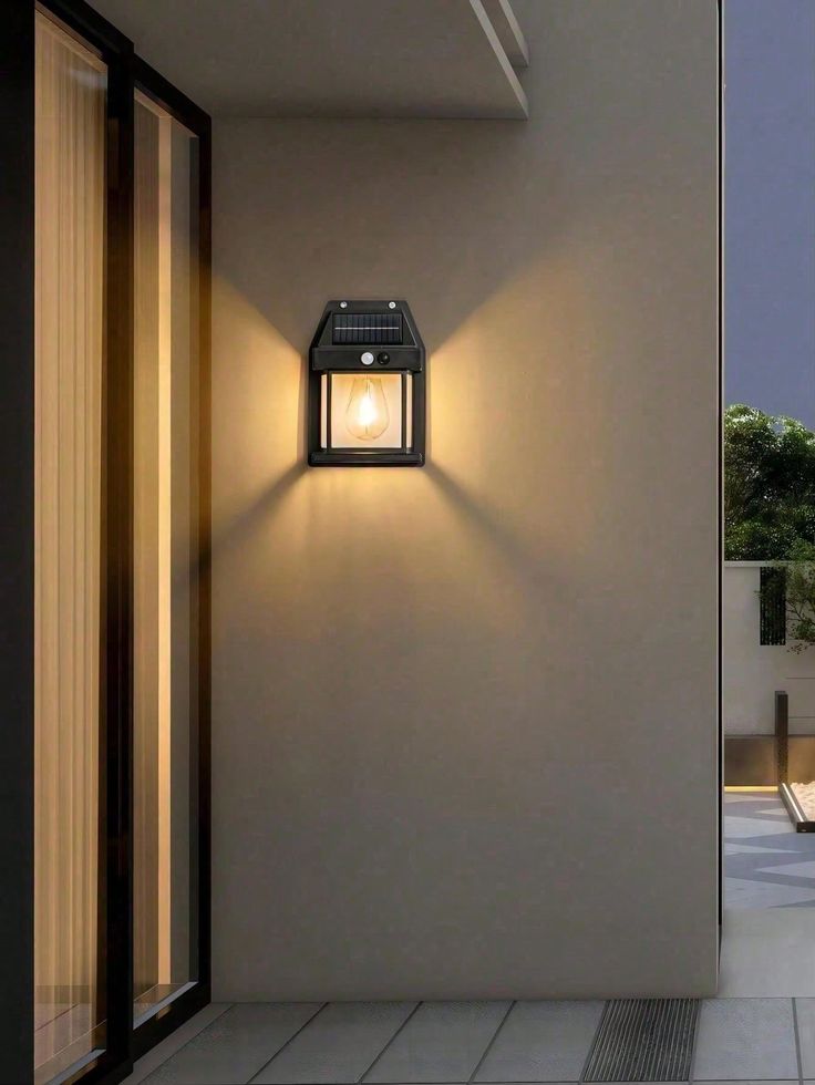 sun power wall light outdoor with motion sensor waterproof