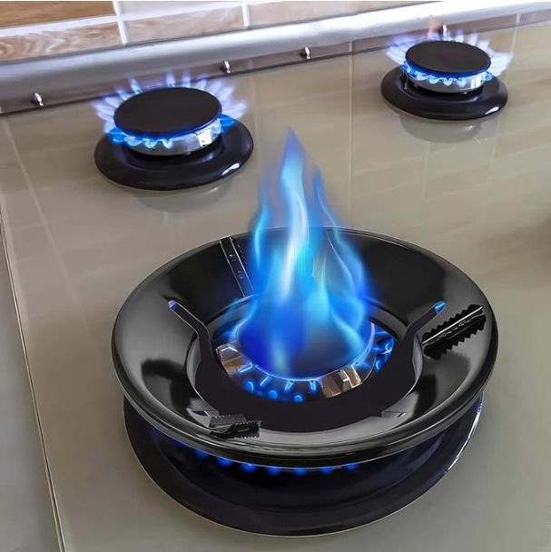 black gas saver burner stand gas